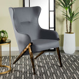 Accent Chair - Walker Upholstered Accent Chair Slate and Bronze