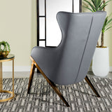 Accent Chair - Walker Upholstered Accent Chair Slate and Bronze