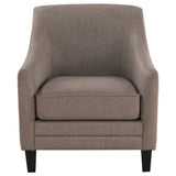 Chair - Liam Upholstered Sloped Arm Accent Club Chair Camel