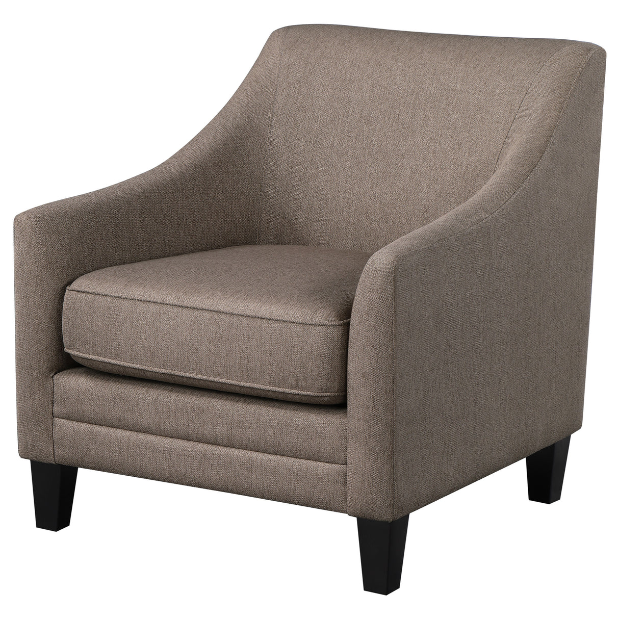 Chair - Liam Upholstered Sloped Arm Accent Club Chair Camel