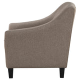 Chair - Liam Upholstered Sloped Arm Accent Club Chair Camel