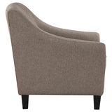 Chair - Liam Upholstered Sloped Arm Accent Club Chair Camel