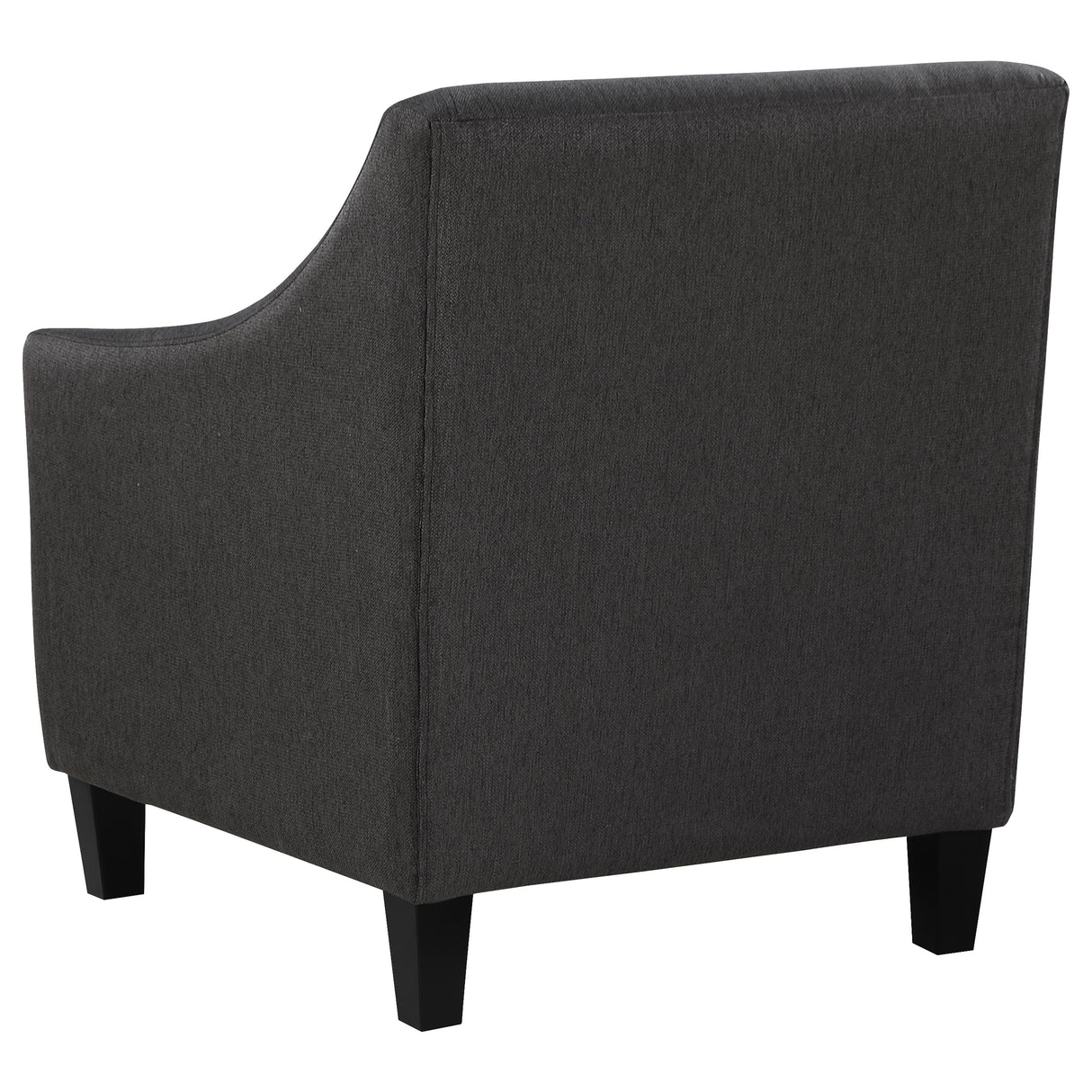 Chair - Liam Upholstered Sloped Arm Accent Club Chair Black