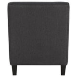 Chair - Liam Upholstered Sloped Arm Accent Club Chair Black