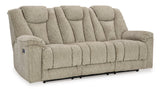 Ashley Stone Hindmarsh PWR REC Sofa with ADJ Headrest - Velvet - 9030915 - Home Elegance USA - 2