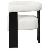 Accent Chair - Ramona Boucle Upholstered Accent Side Chair Cream and Black