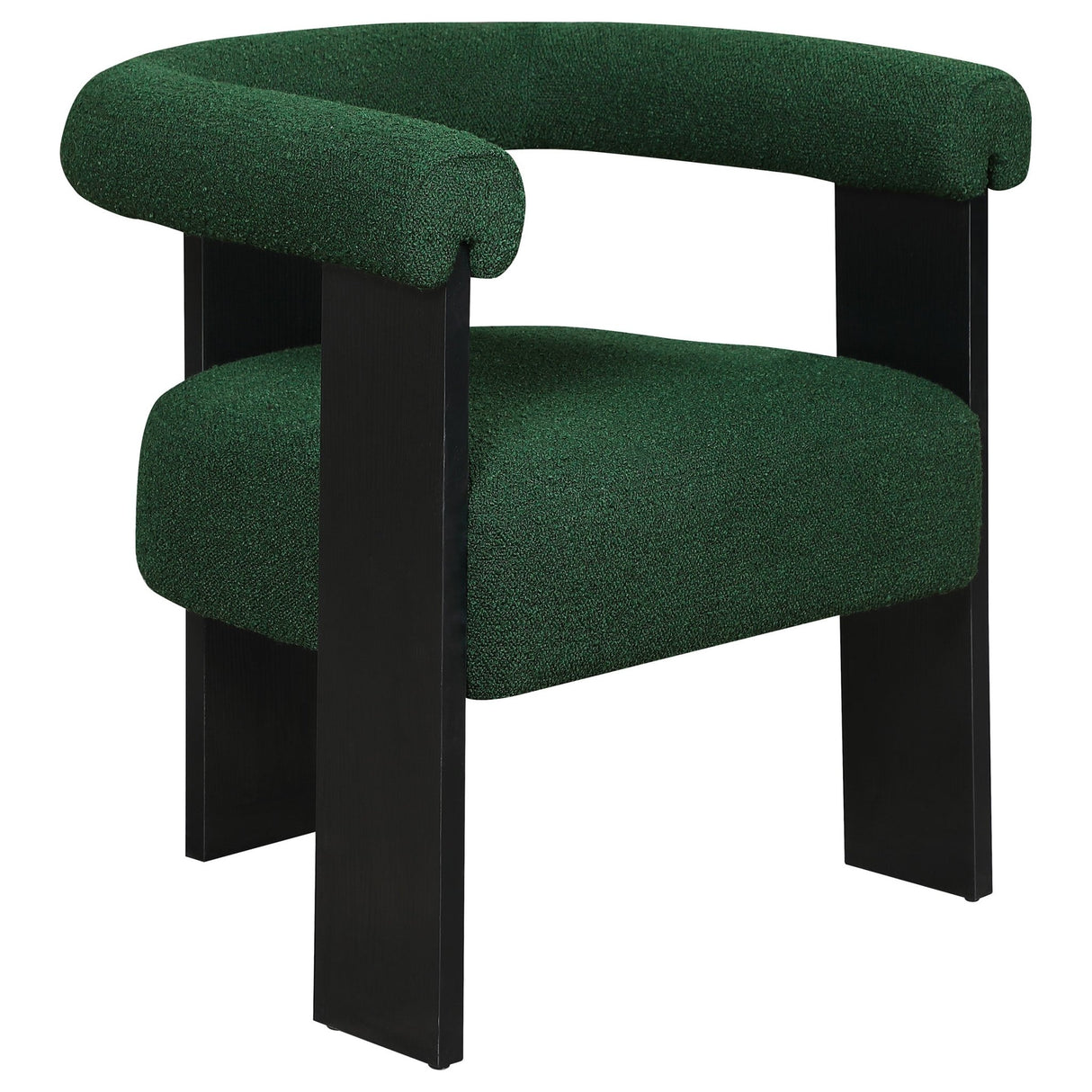 Accent Chair - Ramona Boucle Upholstered Accent Side Chair Green and Black - Accent Chairs - 903148 - image - 1