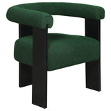 Ramona Boucle Upholstered Accent Side Chair Green and Black | Coaster | Home Elegance USA