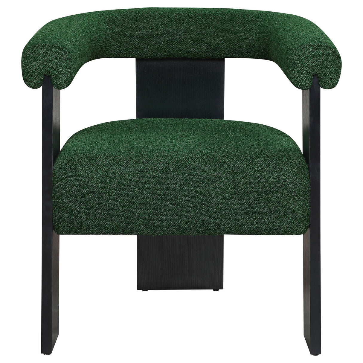 Ramona Boucle Upholstered Accent Side Chair Green and Black | Coaster | Home Elegance USA