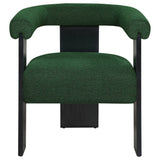 Ramona Boucle Upholstered Accent Side Chair Green and Black | Coaster | Home Elegance USA