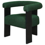 Ramona Boucle Upholstered Accent Side Chair Green and Black | Coaster | Home Elegance USA