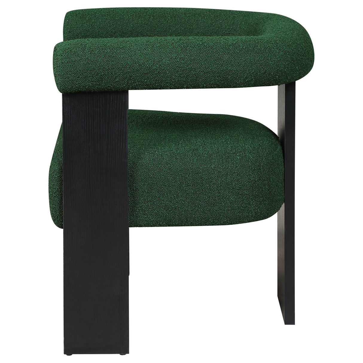 Ramona Boucle Upholstered Accent Side Chair Green and Black | Coaster | Home Elegance USA