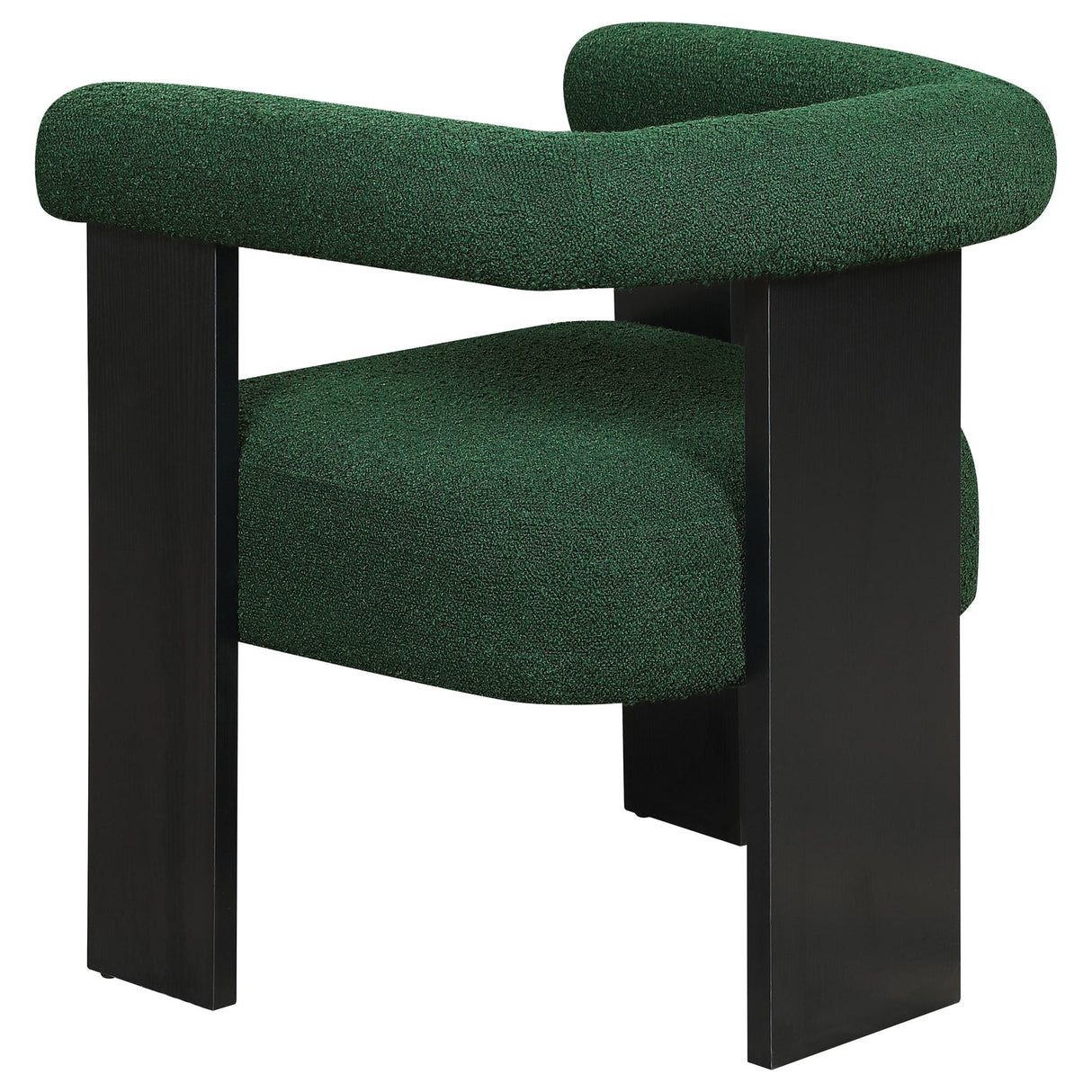 Ramona Boucle Upholstered Accent Side Chair Green and Black | Coaster | Home Elegance USA