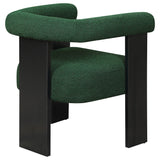 Ramona Boucle Upholstered Accent Side Chair Green and Black | Coaster | Home Elegance USA