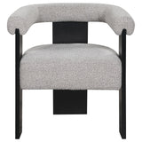 Accent Chair - Ramona Boucle Upholstered Accent Side Chair Taupe and Black - Accent Chairs - 903149 - image - 3