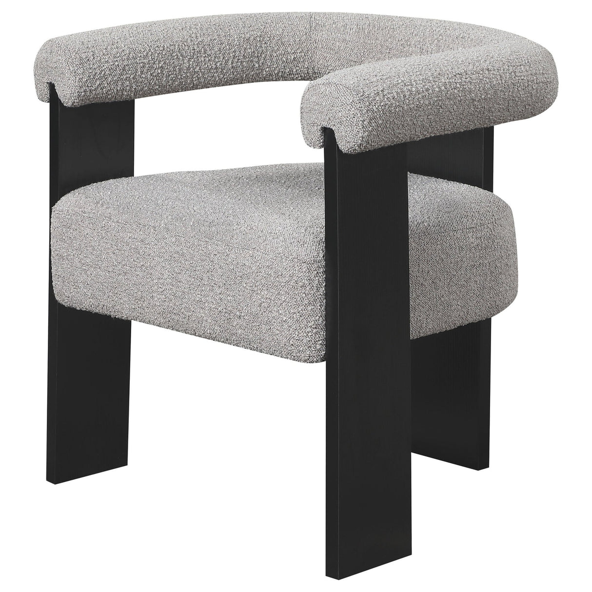 Ramona Boucle Upholstered Accent Side Chair Taupe and Black | Coaster | Home Elegance USA