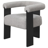 Accent Chair - Ramona Boucle Upholstered Accent Side Chair Taupe and Black - Accent Chairs - 903149 - image - 4
