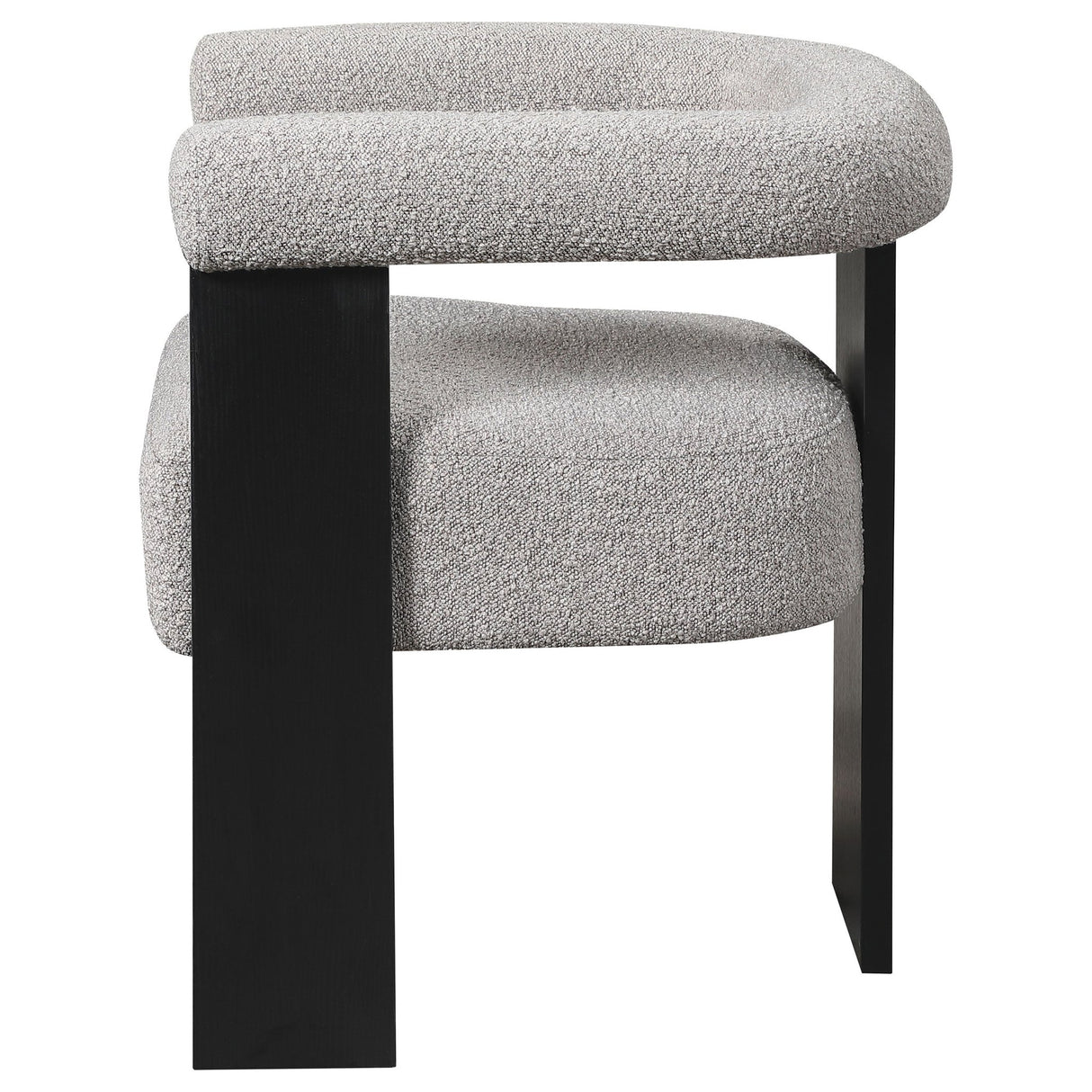 Ramona Boucle Upholstered Accent Side Chair Taupe and Black | Coaster | Home Elegance USA