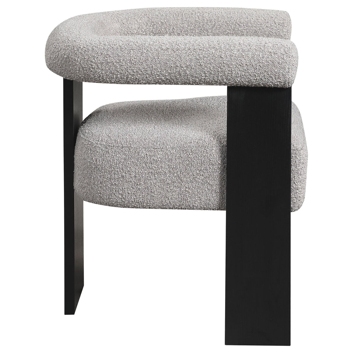 Accent Chair - Ramona Boucle Upholstered Accent Side Chair Taupe and Black - Accent Chairs - 903149 - image - 8