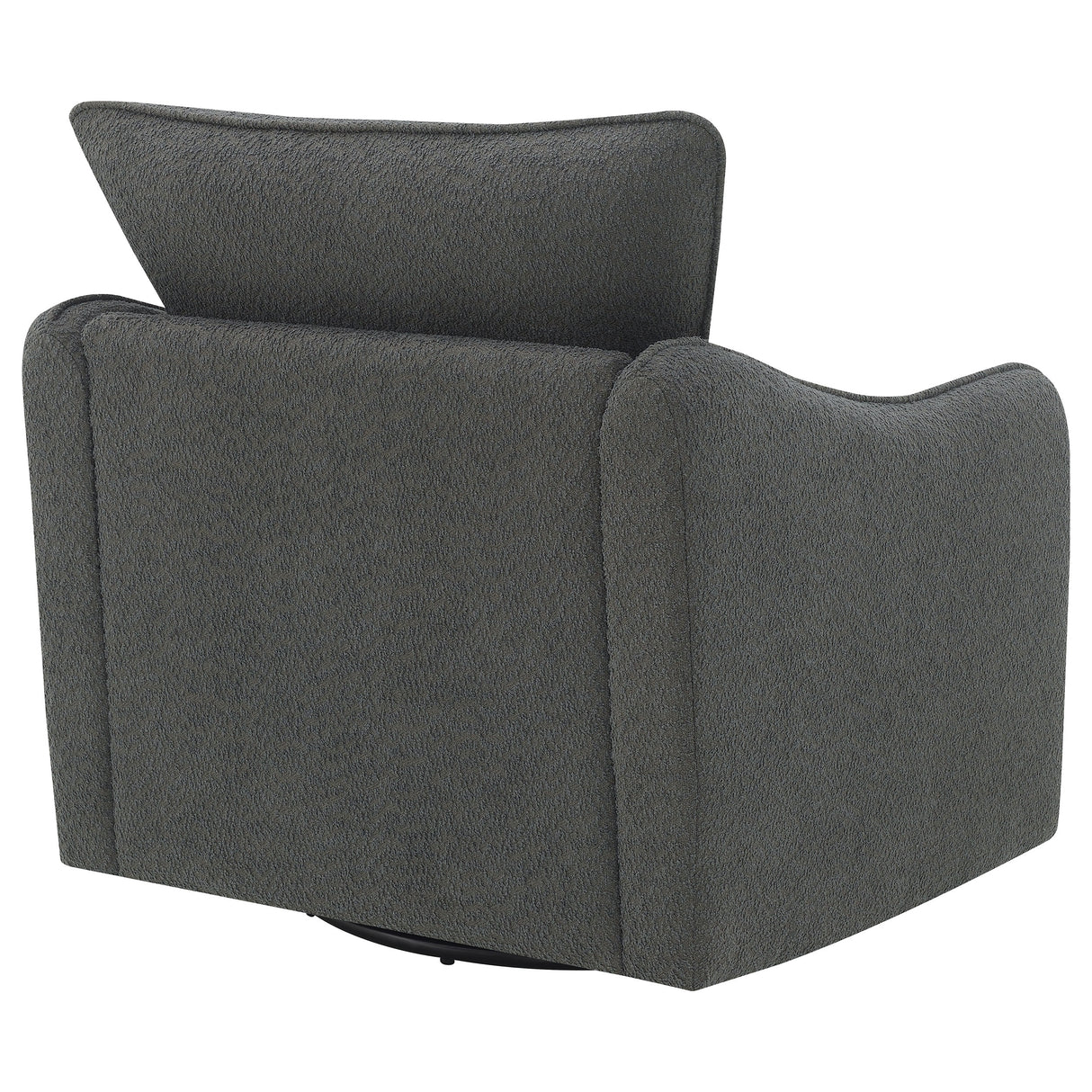 Swivel Glider Chair - Madia Boucle Upholstered Swivel Glider Chair Charcoal Grey