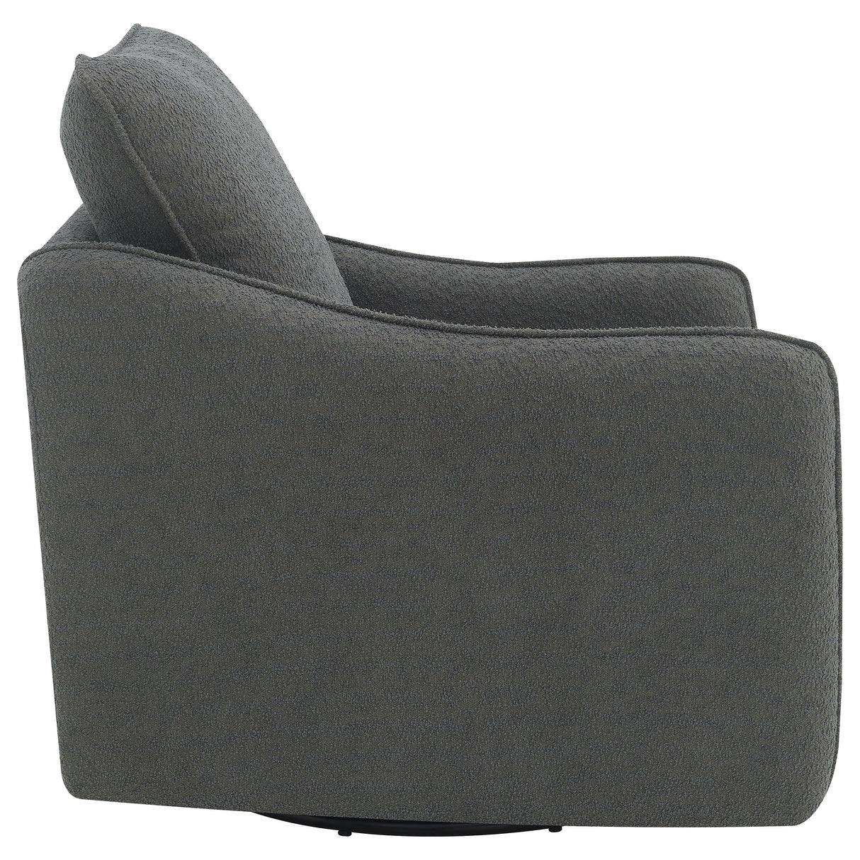 Swivel Glider Chair - Madia Boucle Upholstered Swivel Glider Chair Charcoal Grey