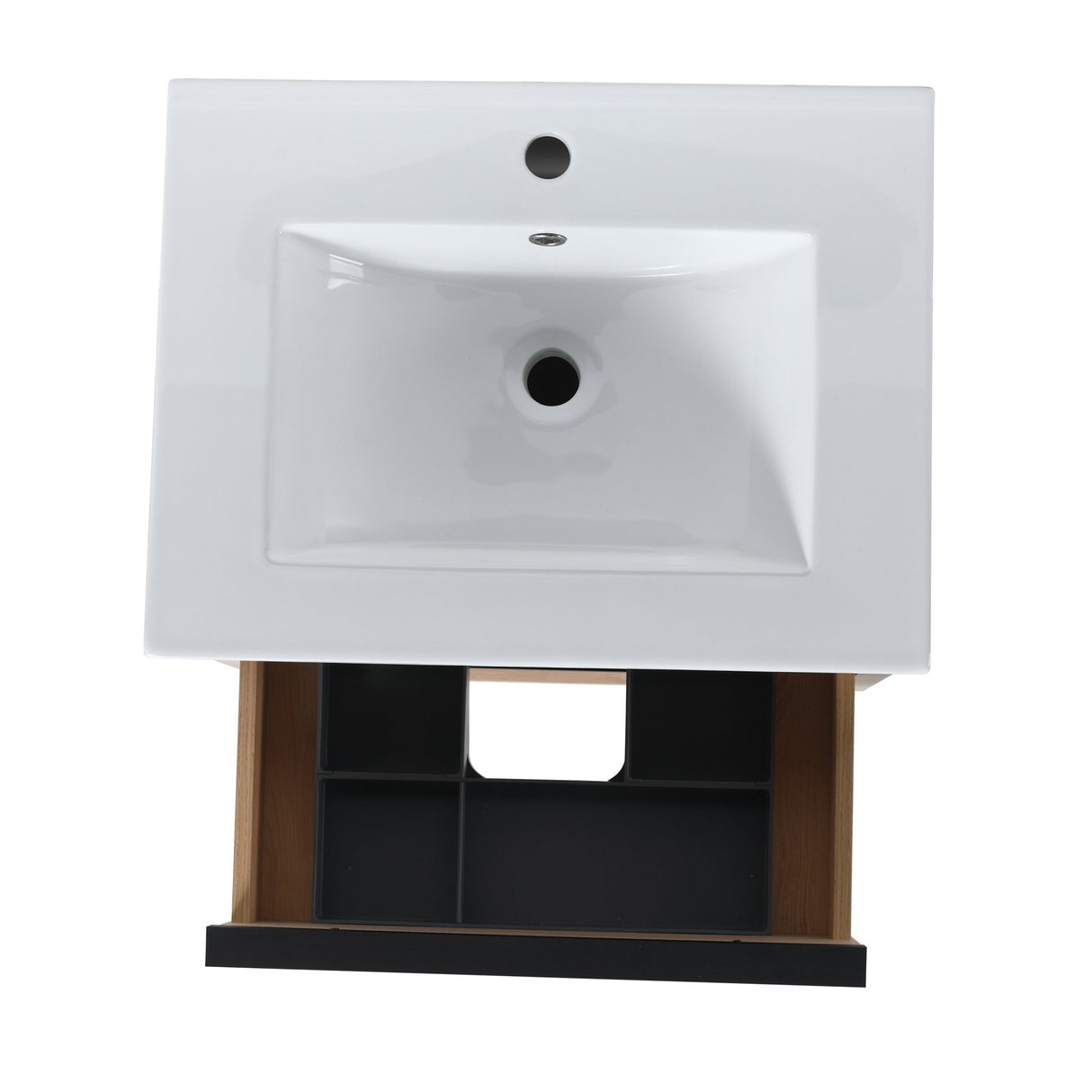 24" Bathroom Vanity with 2 Soft Close drawers, White Ceramic Basin - BVA02524PLO - G - BL9060B(W1286S00034) - W999S00071 - image - 18