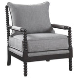 Blanchett Cushion Back Accent Chair Grey and Black | Coaster | Home Elegance USA