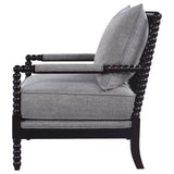 Blanchett Cushion Back Accent Chair Grey and Black | Coaster | Home Elegance USA