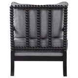 Accent Chair - Blanchett Cushion Back Accent Chair Grey and Black - Accent Chairs - 903824 - image - 6