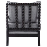 Blanchett Cushion Back Accent Chair Grey and Black | Coaster | Home Elegance USA