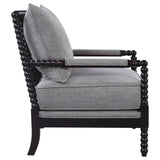 Blanchett Cushion Back Accent Chair Grey and Black | Coaster | Home Elegance USA