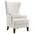 Accent Chair - Pippin Upholstered Wingback Accent Chair Latte