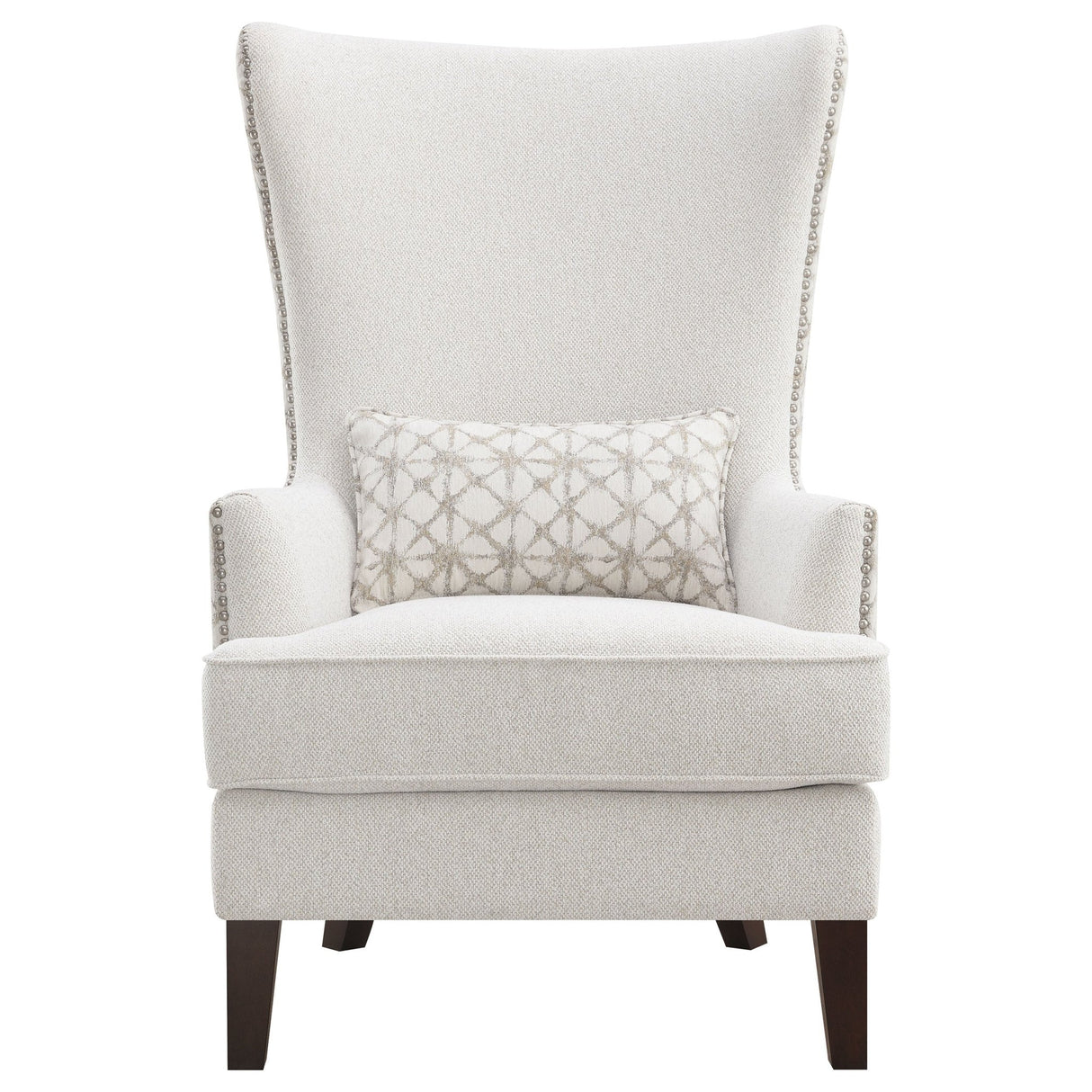 Accent Chair - Pippin Upholstered Wingback Accent Chair Latte