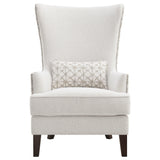 Accent Chair - Pippin Upholstered Wingback Accent Chair Latte