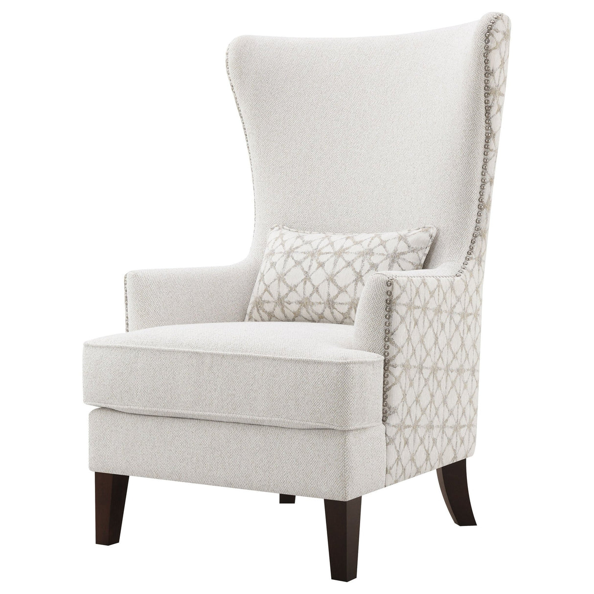 Accent Chair - Pippin Upholstered Wingback Accent Chair Latte