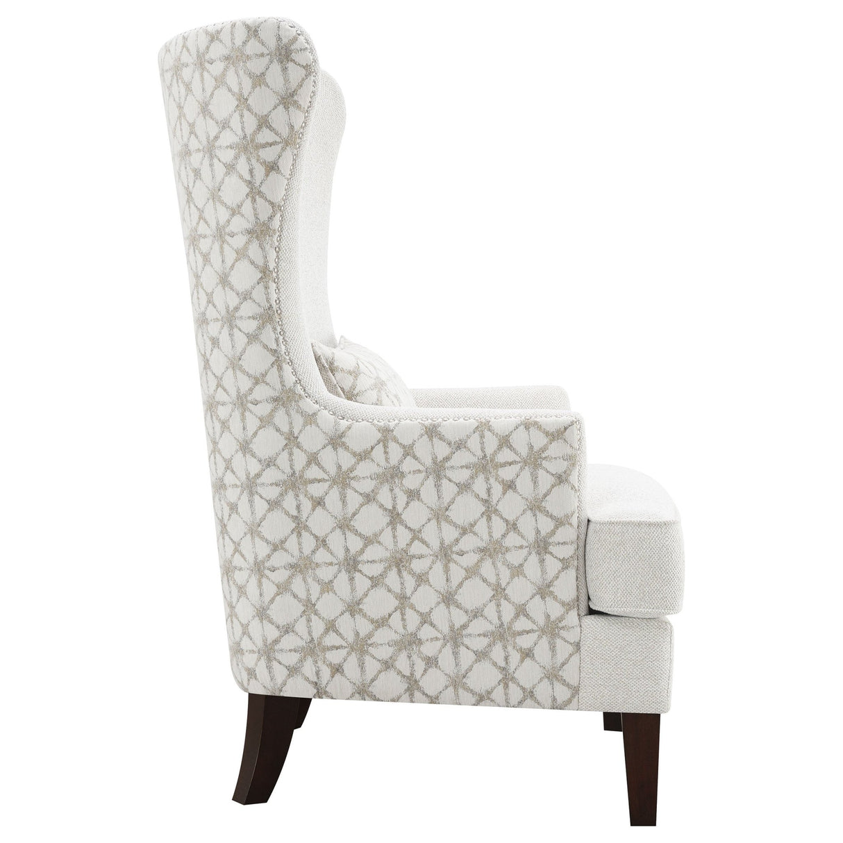 Accent Chair - Pippin Upholstered Wingback Accent Chair Latte