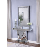 Acme - Noralie Console Table 90448 Mirrored & Faux Diamonds