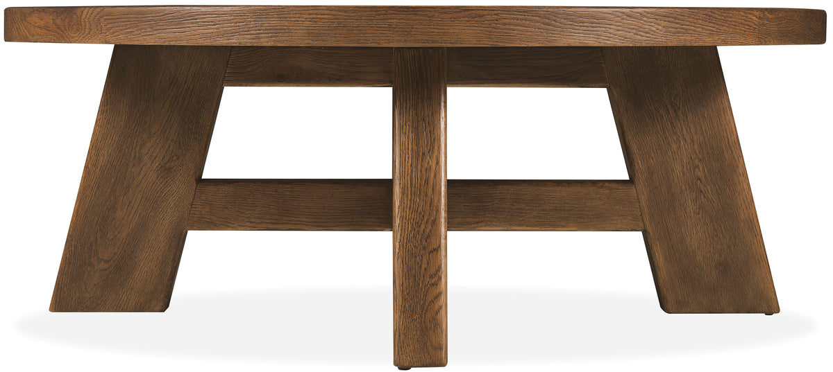 Driftwood Round Coffee Table Medium Wood - Dark Brown by Hooker Furniture - View 5