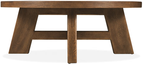 Driftwood Round Coffee Table Medium Wood - Dark Brown by Hooker Furniture - View 5
