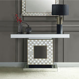 Acme - Nasa Console Table 90500 Mirrored & Mother of Pearl