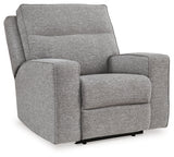 Ashley Pewter Biscoe PWR Recliner/ADJ Headrest - Textured;Nuvella¨