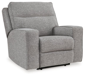 Ashley Pewter Biscoe PWR Recliner/ADJ Headrest - Textured;Nuvella¨ | Home Elegance USA