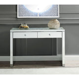 Acme - Noralie Console Table 90507 Mirrored & Faux Diamonds