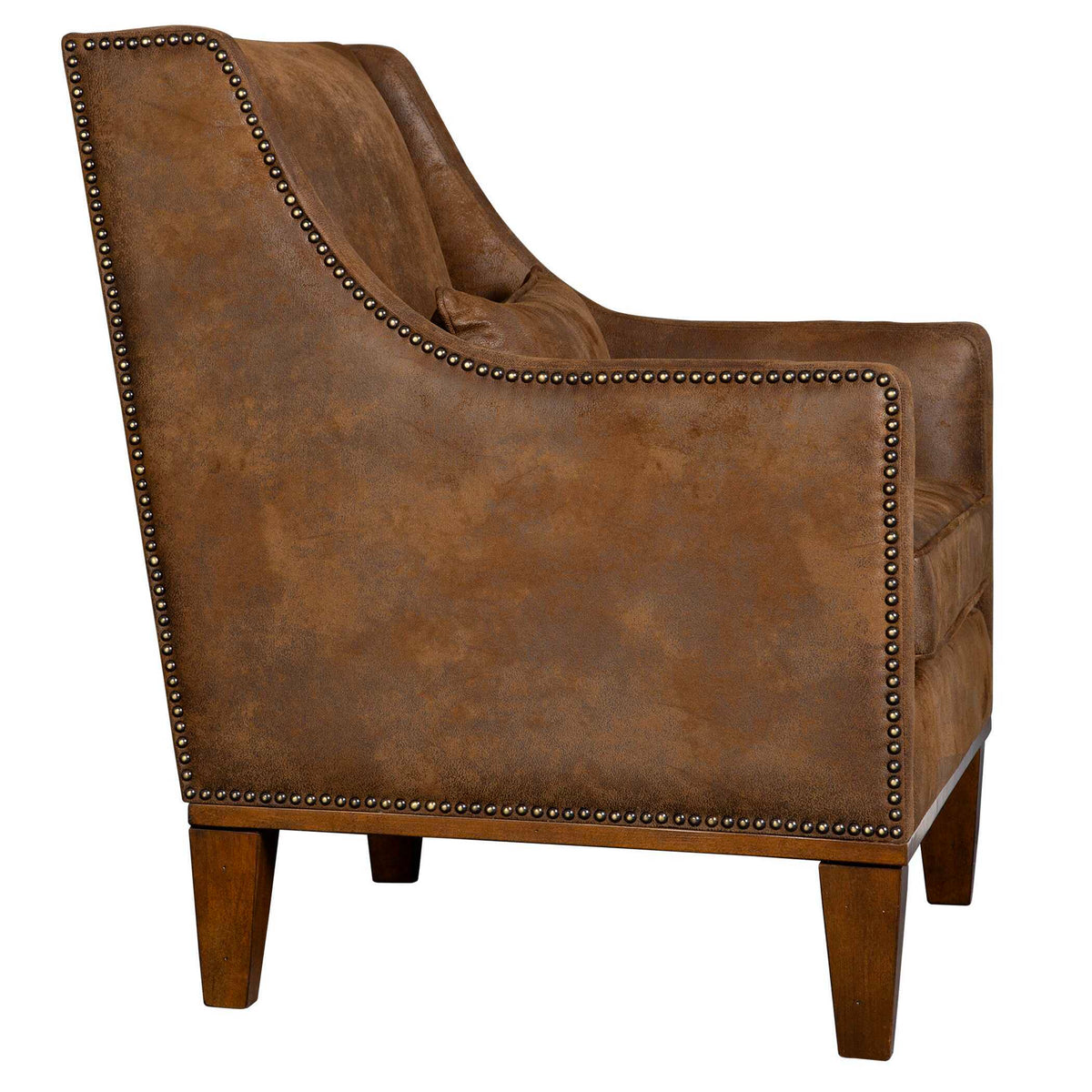 Clay Leather Armchair - Dark Brown by Uttermost - View 8