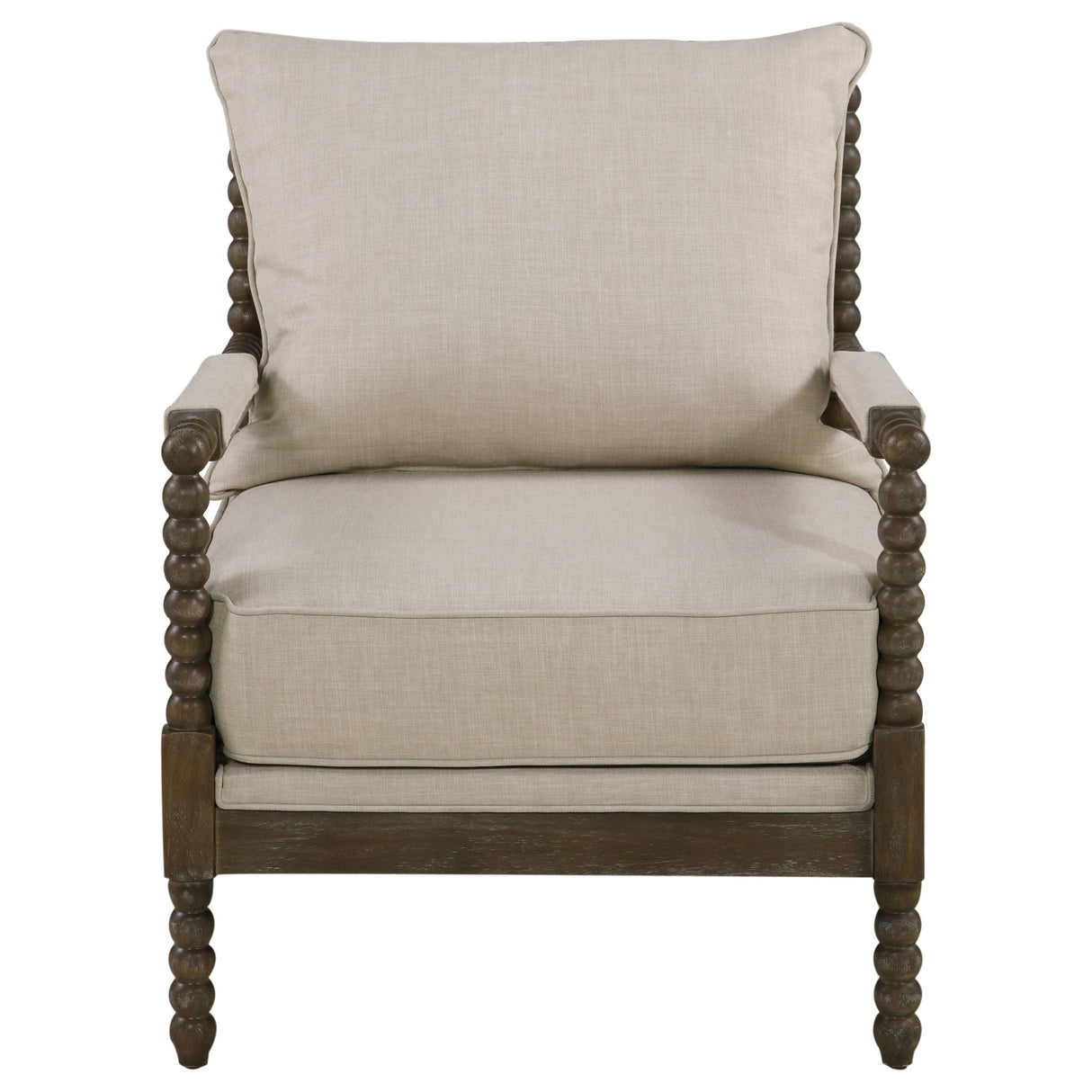 Blanchett Cushion Back Accent Chair Beige and Natural | Coaster | Home Elegance USA