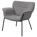 Davina Upholstered Flared Arms Accent Chair Ash Grey | Coaster | Home Elegance USA