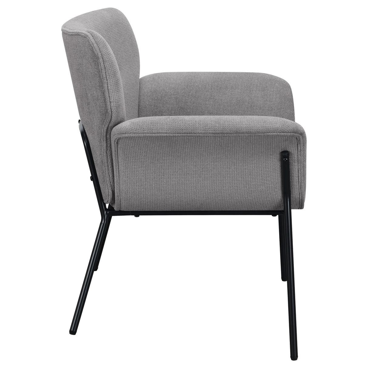 Accent Chair - Davina Upholstered Flared Arms Accent Chair Ash Grey