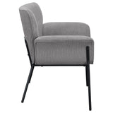 Davina Upholstered Flared Arms Accent Chair Ash Grey | Coaster | Home Elegance USA