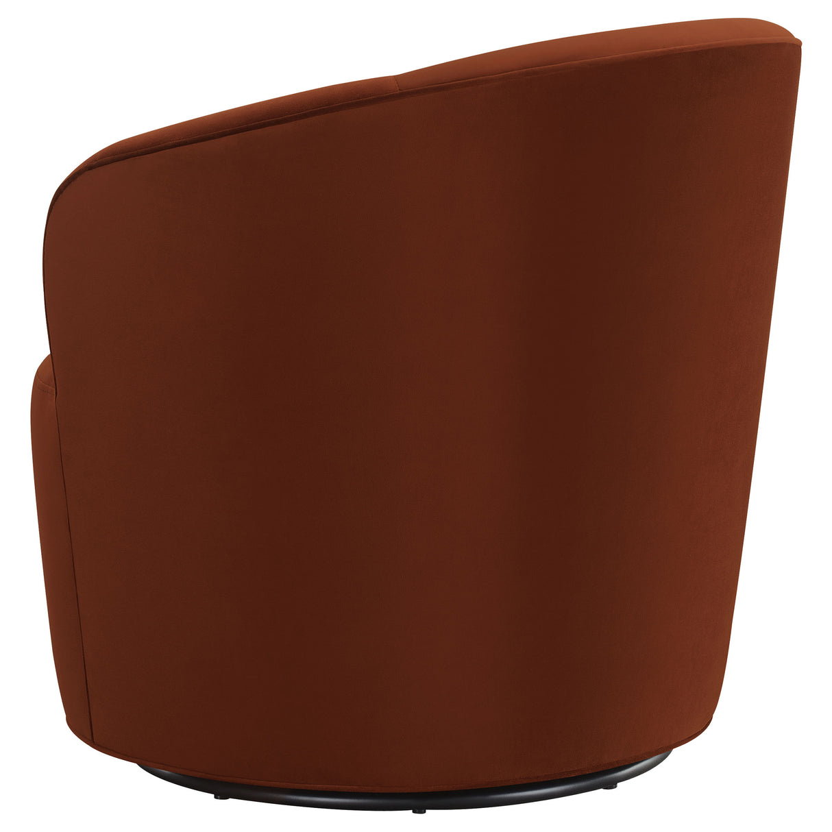 Swivel Chair - Joyce Sloped Arms Swivel Chair Burnt Orange