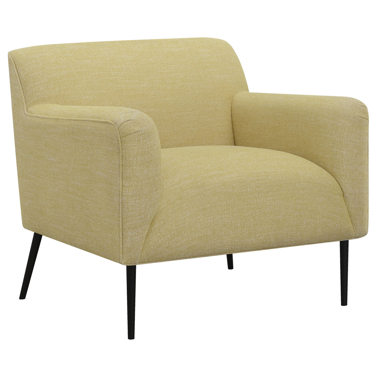 Accent Chair - Darlene Upholstered Track Arms Accent Chair Lemon